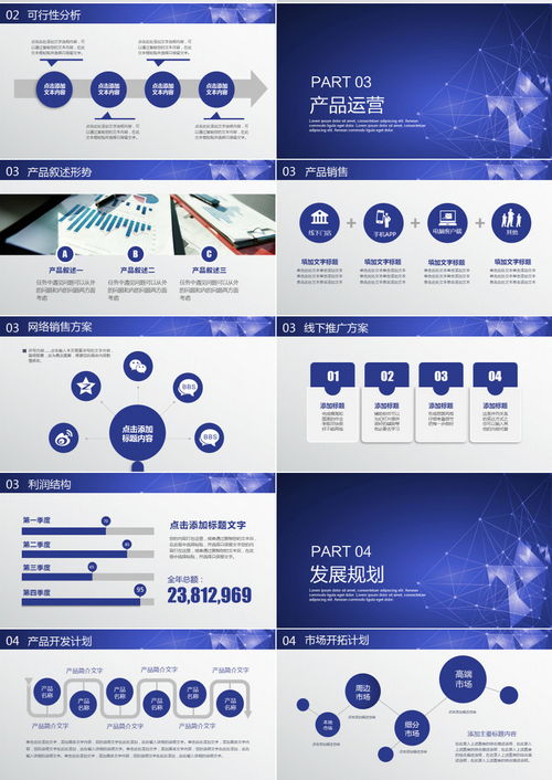 2019藍色科技風商業(yè)融資計劃書PPT模板——熊貓辦公企業(yè)形象策劃